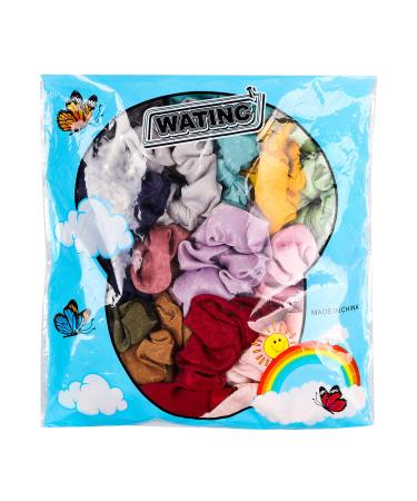WATINC 14 Pcs Bowknot Hair Scrunchies | Soft Silk Scarf Hair Ties | 2 in 1 Design | Solid Colors & Bows Pattern | Ponytail Holder for Women - Buy Online on GoSupps.com