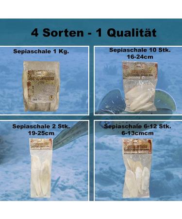 Premium Tropic Shop Sepia Shell Pack - 100% Pure Calcium Supply for Reptiles & Birds | 6-12 Pieces (100g) - Health-Promoting Minerals - Buy Online on GoSupps.com