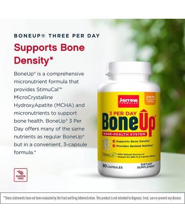 Jarrow Formulas Bone-Up Three Per Day - 90 Capsules for Bone Health - Buy Online on GoSupps.com