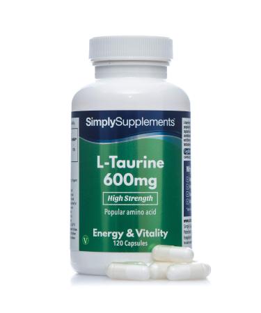 L-Taurine 600mg | 120 Capsules | Manufactured in The UK - Buy Online on GoSupps.com