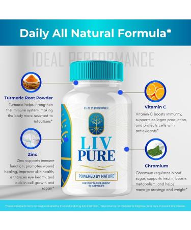 IDEAL PERFORMANCE Liv Pur Capsules Liver Detox Pills - Pack of 5 - 60 Capsules - Buy Online on GoSupps.com