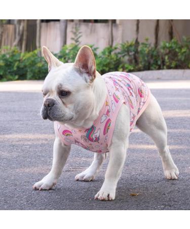 CuteBone 2-Pack Dog Shirts for Small Puppy & Cat, Breathable Summer Vest, Medium, Pig & Unicorn Print - Buy Online on GoSupps.com