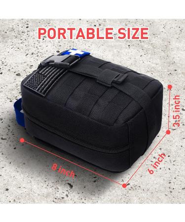 Buy Medical Tactical Bags & EMT IFAK Rip-Away Utility Pouch | Camping Hunting Hiking Supplies - Blue/Black - Buy Online on GoSupps.com