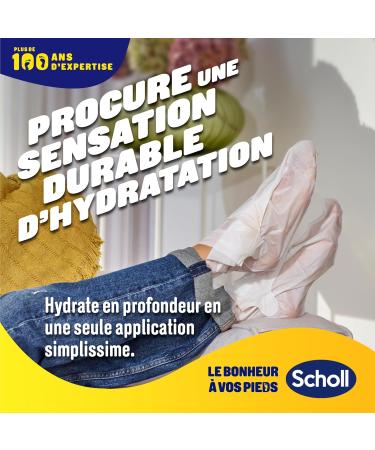 Scholl Nourishing Foot Masks - Pack of 4 pairs - Softer feet in just one application - Formulated with manuka oil urea and shea butter for intense hydration - Buy Online on GoSupps.com