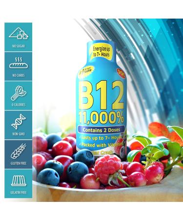 Vitamin Energy Shots - Mixed Berry Flavor | 48 Count | Boost Energy for 7+ Hours - Buy Online on GoSupps.com