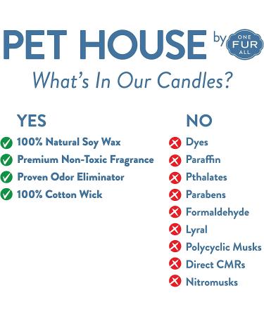 One Fur All Pet House Mini Candle Set - Top 3 Pet Odor Eliminator Candles - Buy Online on GoSupps.com