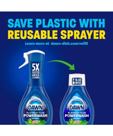 Dawn Powerwash Gain Original Dish Spray - 1 Starter Kit + 3 Refills | Liquid Dish Soap - International Shipping Available - Buy Online on GoSupps.com
