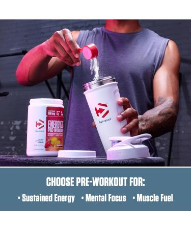 Dymatize Energyze Pre Workout Powder for Men and Women Strawberry Lemonade 150mg Caffeine 5g BCAAs Performance Blend of L-Theanine L-Tyrosine L-Citrulline No Sugar (30 Servings) Strawberry Lemonade 14.1 Ounce (Pack o  - Buy Online on GoSupps.com