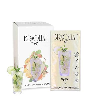 BRAGULAT BRAGULAT Mojito Flavored Fruit Drink | Instant Powdered Drinks and Refreshments | Sugar-Free Flavors with Fruit Vitamin C and B12 | Mojito Flavored Water | 15 Sachets