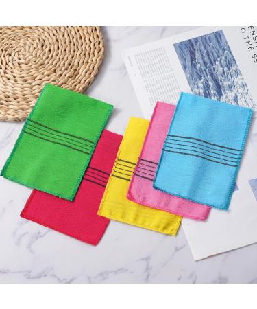 URAQT 5Pcs Asian Exfoliating Gloves Dual-Sided Korean Exfoliating Gloves Body Scrub Glove Bath SPA Exfoliating Mitts Dead Skin Remover Gloves Deep Body Scrubber for Women and Men 5 Pcs - Buy Online on GoSupps.com