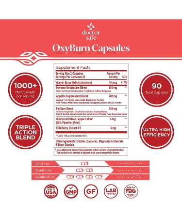 Thermogenic Fat Burner | Weight Loss Pills for Women and Men | Metabolism Booster, Appetite Suppressant, Energy Supplement | Fast-Acting Diet Pills for Stubborn Belly Fat | 1000mg | 45-Day Supply - Buy Online on GoSupps.com