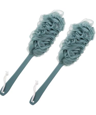 Back Scrubber for Shower  Long Handle Back Loofah Shower Brush  Soft Nylon Mesh Back Cleaner Washer  Bath Brush for Women Men  Exfoliating Body Scrubber for Elderly