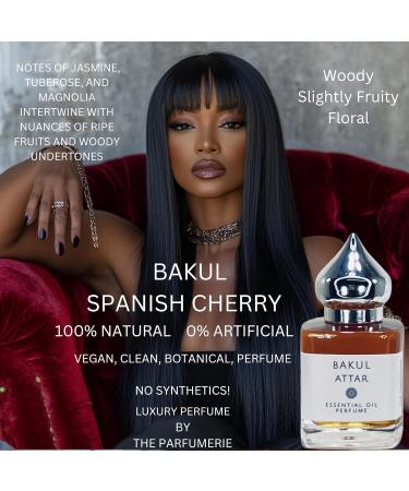Bakul (Spanish Cherry Attar) - 15ml Vegan Essential Oil Perfume | All-Natural Alcohol-Free Cruelty-Free Phthalate-Free Paraben-Free Gluten-Free - Buy Online on GoSupps.com