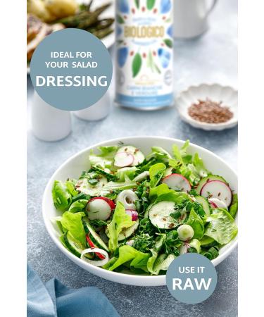 Benvolio 1938 Bio Linseed Oil 500ml - 100% Pure Cold-Pressed - Tasteless Omega-3 Rich - Organic & High-Quality  - Buy Online on GoSupps.com