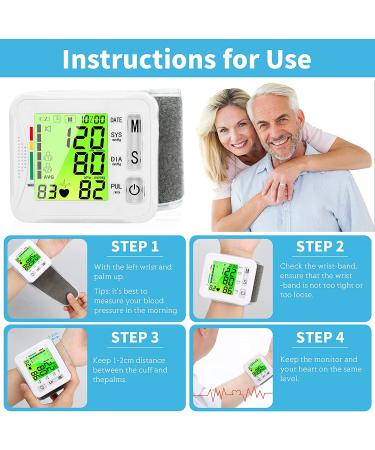 Upper Arm Automatic BP Monitor with Large Screen, 22-32cm Cuff, 2X99 Reading Memory, Pulse Rate Monitor - Ideal for Home Use by 2 Users - Buy Online on GoSupps.com