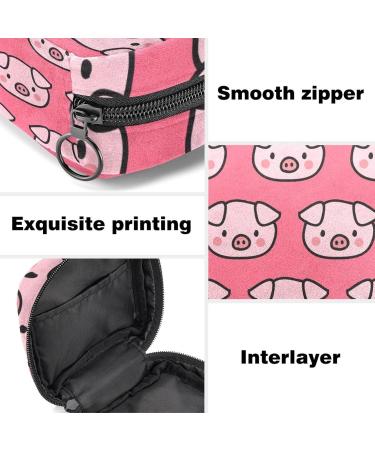 Buy Stylish Menstrual Bag with Zipper for Women & Girls - Pig Head Design | International Shipping - Buy Online on GoSupps.com