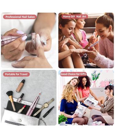 Rechargeable Electric Nail Drill Set | 35000 RPM Professional Portable Nail Drill for Acrylic Nails | 3 in 1 Kit with UV LED Lamp | Manicure Tools for Home Salon - Buy Online on GoSupps.com