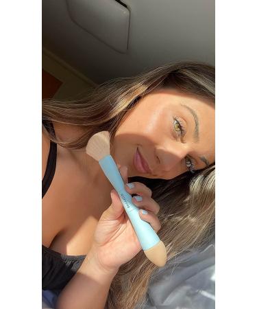 Alleyoop Multi-Tasker 4-in-1 Travel Makeup Brush - All-in-One Sponge & Brush for Foundation, Concealer, Blush, Eyeshadow, Eyebrow, Liner - Vegan & Travel-Friendly - Buy Online on GoSupps.com