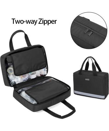 Trunab Small First Aid Kit Bag | Portable & Empty Emergency Trauma Bag for Car, Home, Camping, Hiking | Black - Bag Only - Buy Online on GoSupps.com