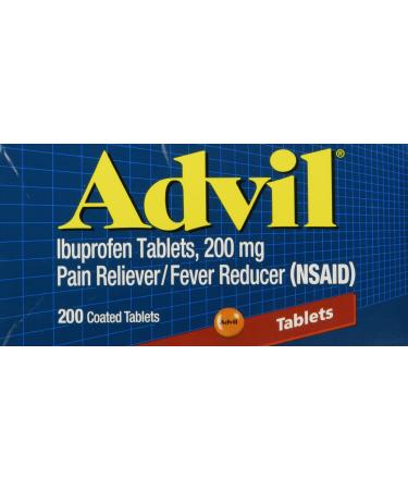 Advil Ibuprofen 200mg 200 Coated Tablets