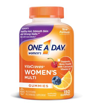 One A Day Women s Multivitamin Supplement with Vitamins A C E B1 B2 B6 B12 Biotin Calcium and Vitamin D 150 count 150 Count (Pack of 1)