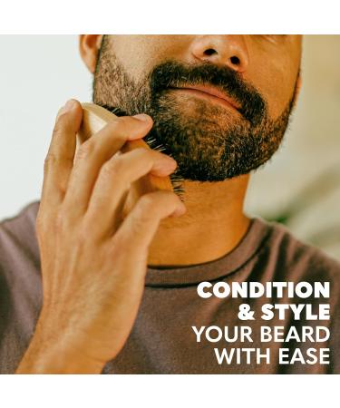 Beard Club Men's Boar Bristle Brush - Birchwood Grooming Tool for Styling Taming and Healthy Beard Growth Beard Brush - Buy Online on GoSupps.com