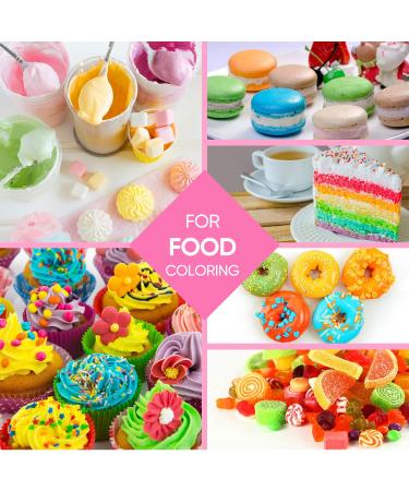 ValueTalks 12 Color x 10ml Food Grade Liquid Food Coloring for Baking and Decorating - Vegan-free and Flavorless Dye for Icing, Cake, Macaron, Fondant, and Slime - Buy Online on GoSupps.com