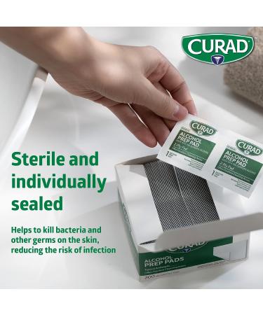 CURAD Alcohol Prep Pads 400ct - Individually Wrapped Isopropyl Alcohol Wipes for First Aid & Cleansing - Buy Online on GoSupps.com