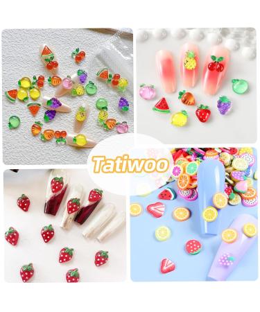 Buy 3D Fruit Cartoon Nail Charms - Assorted Grapes Peach Watermelon & More | DIY Nail Art Decor Online - Buy Online on GoSupps.com