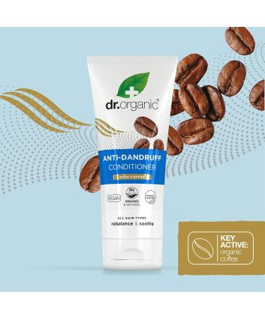 Dr. Organic Coffee Anti-Scales Conditioner 200ml | Vegan Paraben & SLS-Free | Healthy Scalp Care for Men & Women - Buy Online on GoSupps.com