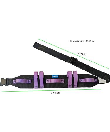 LAMBOX Gait Belt Transfer Belt with 7 Purple Handles & 60 Plastic Release Buckle - Walking Aid for Elderly & Seniors - Therapy Support - Pack of 1 - Buy Online on GoSupps.com