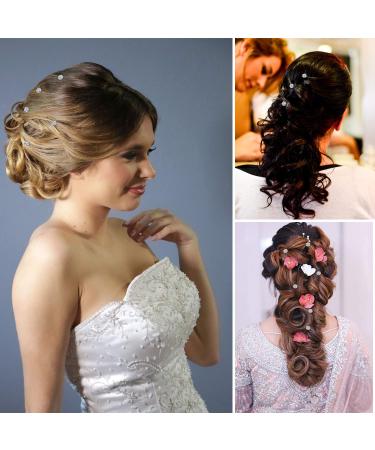 60-Piece Rhinestone Hair Pin Set - Spiral Twisters for Wedding, Prom & Special Occasions - Silver Coil with Clear Container - Buy Online on GoSupps.com