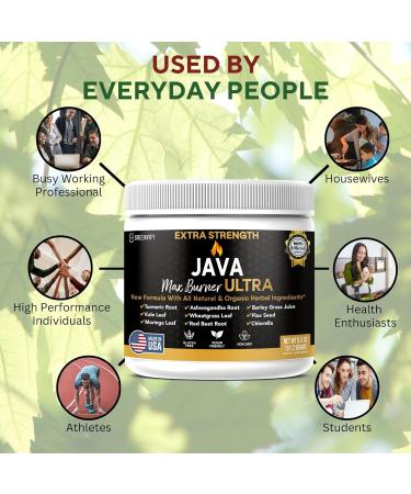 GREENVIFY Java Max Burner Ultra Extra Strength Natural & Organic Herbal Ingredients 5.3 oz (1) - Buy Online on GoSupps.com