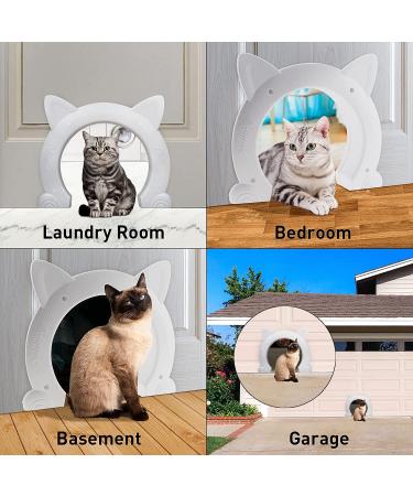 Wulikeke Interior Cat Door - Easy Installation for Indoor Cats - Includes Screws - No Flap - Large Size - Buy Online on GoSupps.com