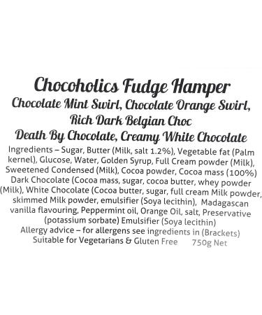 Luxury Gourmet Fudge GIFT BOX from Oooh!..FUDGE - 'Great for Christmas AND Easter Gifts 'The Chocoholics Box' all your Fudge favourites 750g Gift Boxed - Buy Online on GoSupps.com