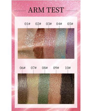 Julystar Polarized liquid eye shadow cosmetics shimmering monochromatic eye shadow cosmetics (05#) - Buy Online on GoSupps.com