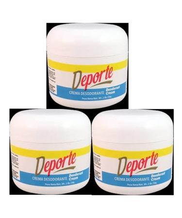 Deporte Crema Desodorante 2oz - Pack de 3 - Buy Online on GoSupps.com