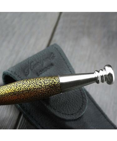 3 Edge Shaving Razor - Gold Antique Design Safety Razor for Men with Leather Pouch - Perfect Beard & Mustache Grooming Tool - Buy Online on GoSupps.com