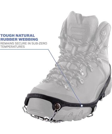 Diamond Grip Traction Cleats for Ice & Snow Walking - Large (Shoe Size W 10.5+/M 9.5-12.5) - Buy Online on GoSupps.com