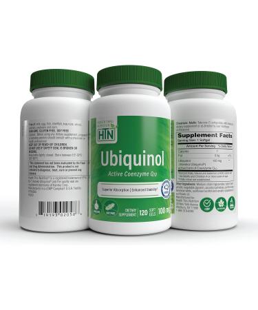 Health Thru Nutrition Ubiquinol 100mg - Kaneka QH CoQ-10 Softgels | Enhanced Bioavailability | 3rd Party Tested | Non-GMO | Cardiovascular & Mitochondria Support - 120 Count - Buy Online on GoSupps.com
