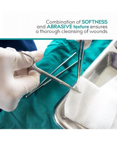 Medrull 8-Layer Non-Sterile Compresses 7.5x7.5cm - Soft Absorbent Cotton Wound Dressings | Medical Quality - 100 Pack - Buy Online on GoSupps.com