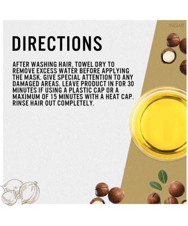 Haarmask Protein & Macadamia - Inoar | Nourishing Hair Treatment for Silky Shine | Buy Internationally Online - Buy Online on GoSupps.com
