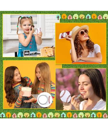 18 Pcs Baseball Compact Mirror - Baseball Gifts & Party Supplies for Girls - Sport Round Pocket Mirror for Women - Portable Makeup Mini Mirror - Baseball Party Accessories - Buy Online on GoSupps.com