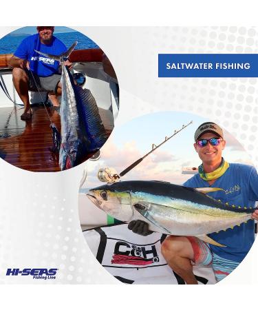 HI-SEAS Grand Slam Monofilament Fishing Line 25lb Test 0.50mm 2140yd - Strong & Abrasion Resistant in Clear Pink Green Smoke Blue Yellow - Ideal for Freshwater & Saltwater Fishing - Buy Online on GoSupps.com