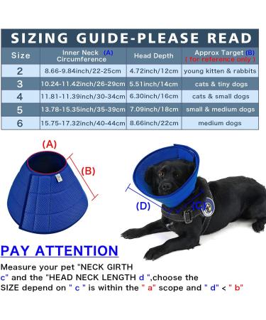 Breathable Mesh Elizabethan Collar Size 6 Blue - Adjustable E-collar for Dogs, Cats, Rabbit - Quicker Healing, Anti-Bite/Lick - Easy Eat/Drink - Buy Online on GoSupps.com