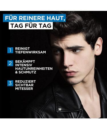 L'Or al Paris Men Expert Face Peeling - 3 Pack 100ml | Pure Carbon Facial Cleanser for Impure Skin - International Shipping Available - Buy Online on GoSupps.com