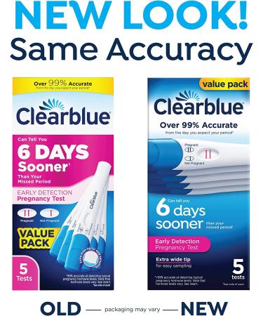 Clearblue Early Detection Pregnancy Test - 5 Count - Buy Online on GoSupps.com