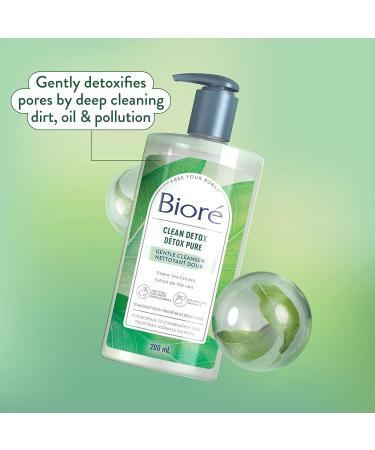 Bior Clean Detox Gentle Cleanser for Normal to Combination Skin 200mL Clear Cleanser 200 ml (Pack of 1) - Buy Online on GoSupps.com