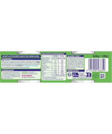 Nestl B b - Small creamy Apricot mini growth - from 6 months - 6 x 50 g - Buy Online on GoSupps.com