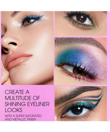Joyeee Liquid Eyeliner 6pcs Colored Eye Liner Eyeliner Pencil Brown Blue Red White Green Glitter Eyeliner Set Waterproof Smudgeproof Long Lasting Pigmented Gel Eyeliner Make Up for Girl Women Gift #037 - Buy Online on GoSupps.com